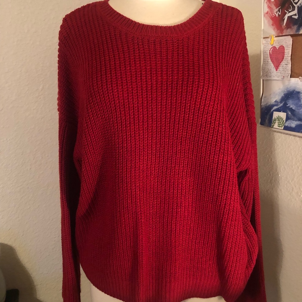 red sweater